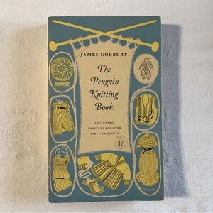 The Penguin Knitting Book incl. Patterns for Over 60 Garments Vintage Paperback